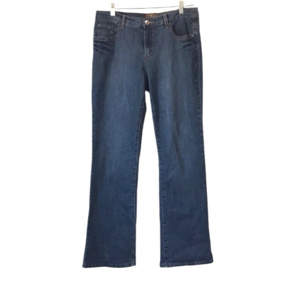 Lois denim midrise wide leg dark wash denim jeans size 33/33
